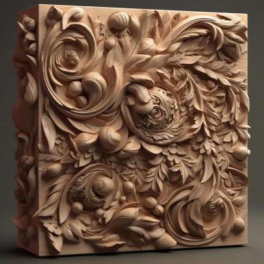 Patterns and decorations stl Nanosellini 4 3d model